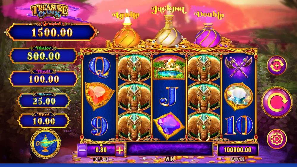 Mystery of the Lamp Treasure Oasis slot